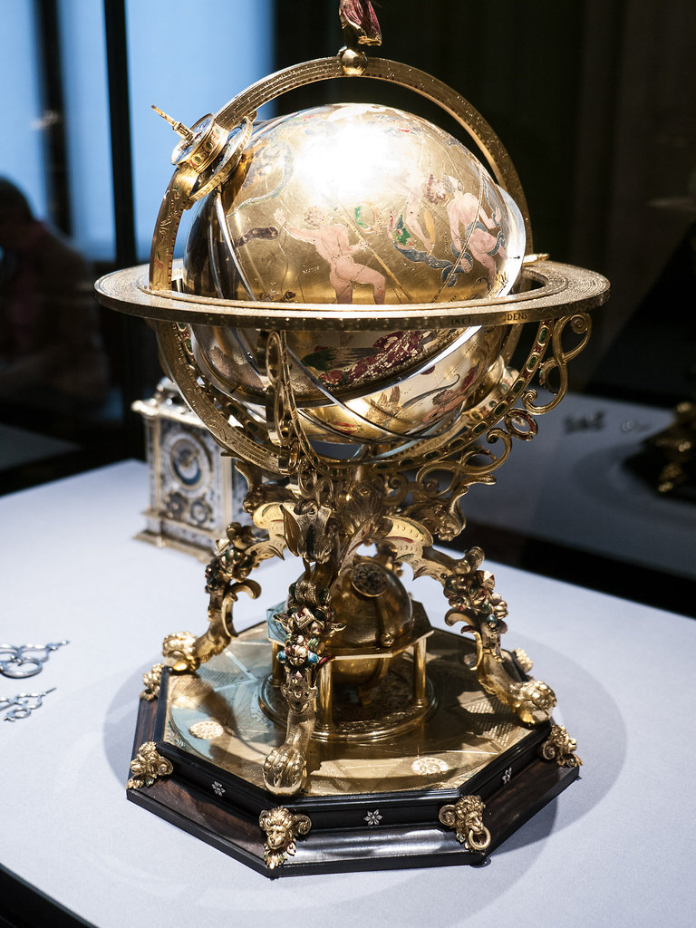 Globe with clockwork at Kunstkammer