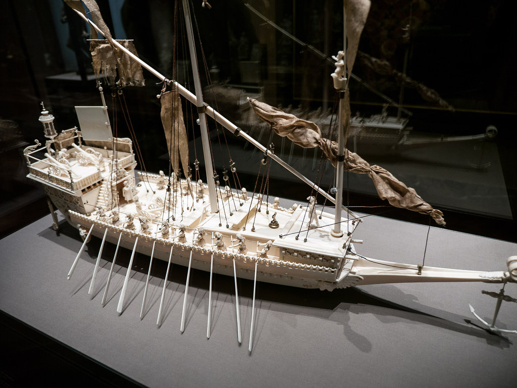 Ivory Ship Model at Kunstkammer